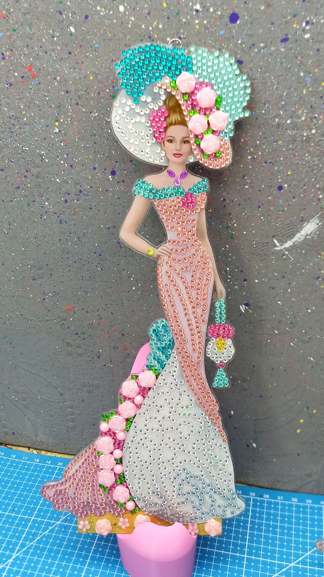 3/6 Девушка, алмазная мозаика.