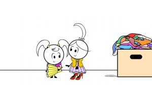 Hide and Seek Indoor Play Emma Vs. Kate - EK Doodles Cute Animation