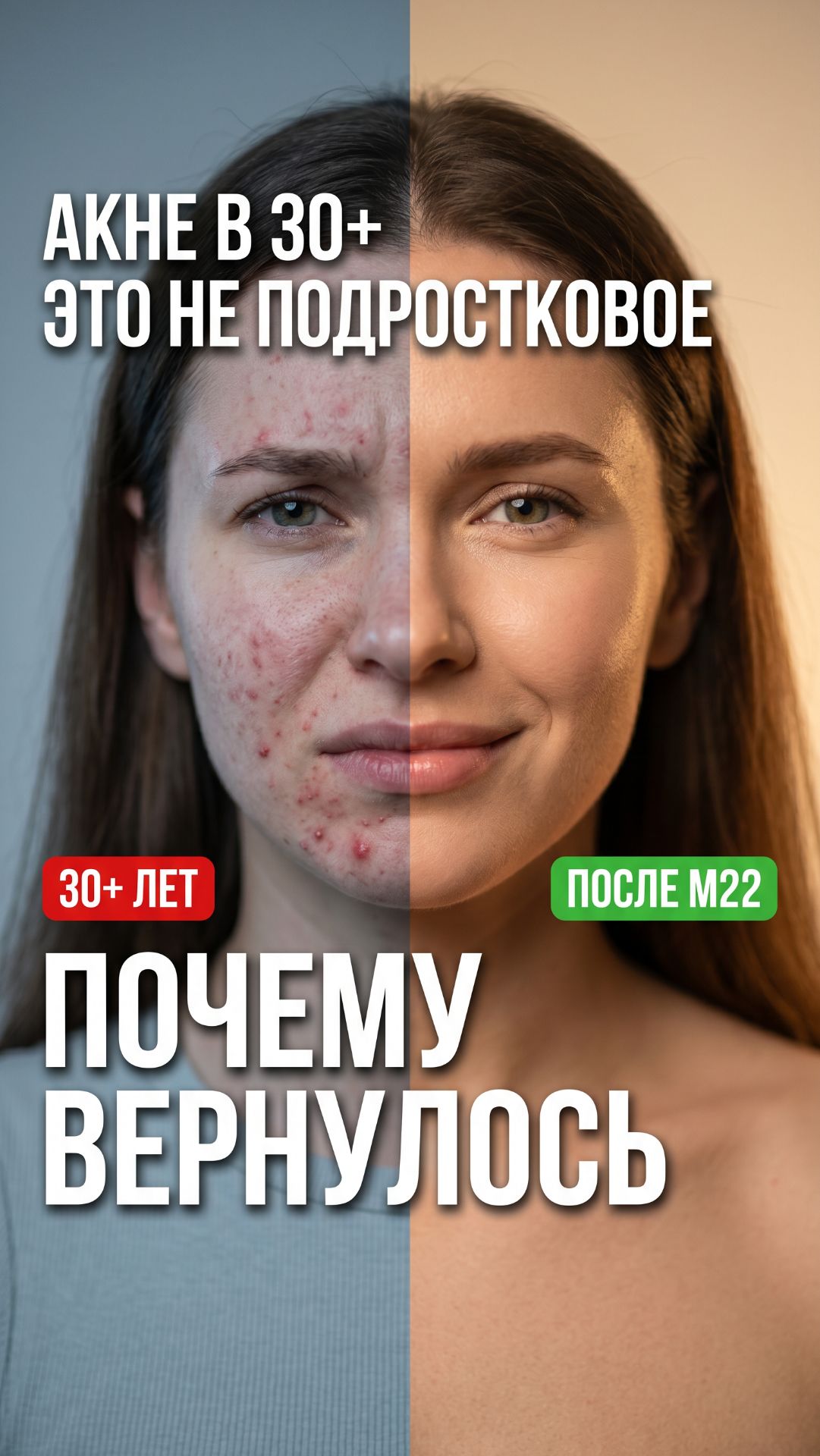 Акне в 30  это НЕ подростковое 