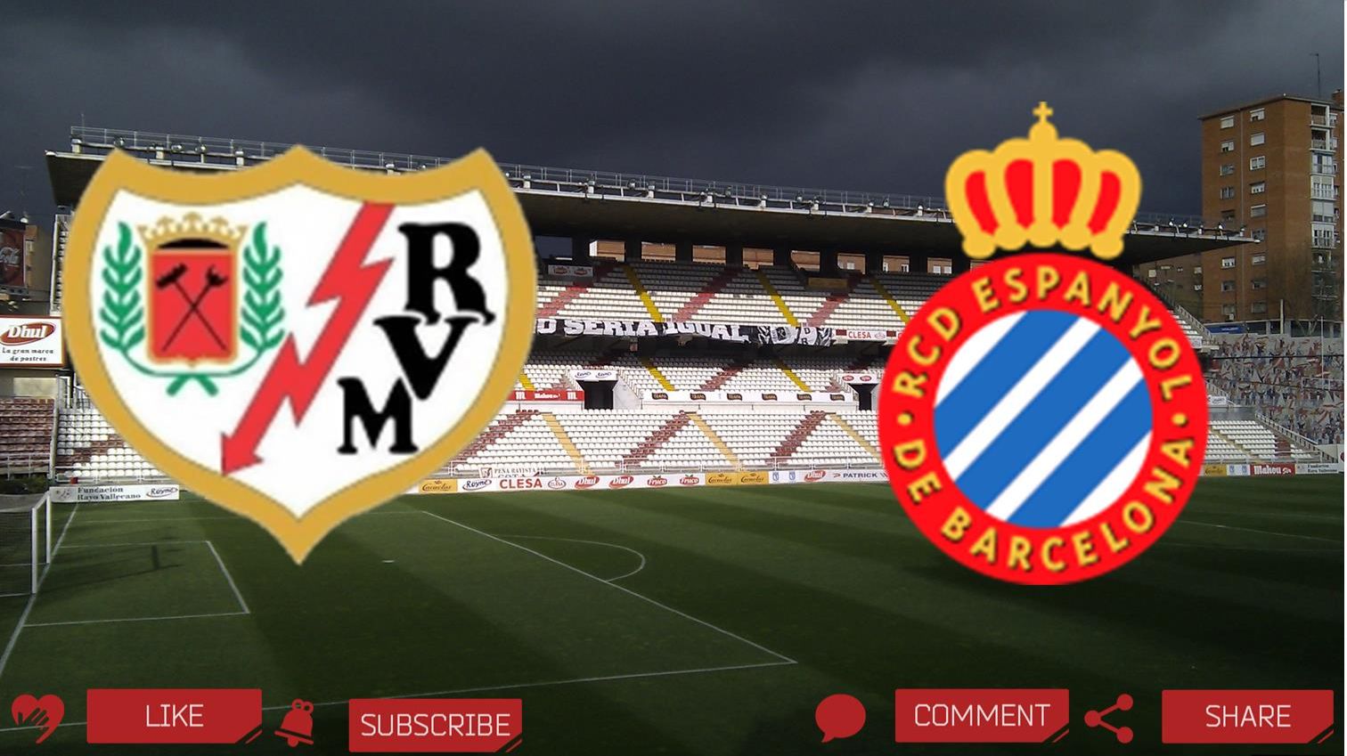 Райо Вальекано - Эспаньол | Текстовая трансляция