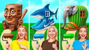 Домики Одного Цвета Челлендж # Смешные Челленджи от Candy DO