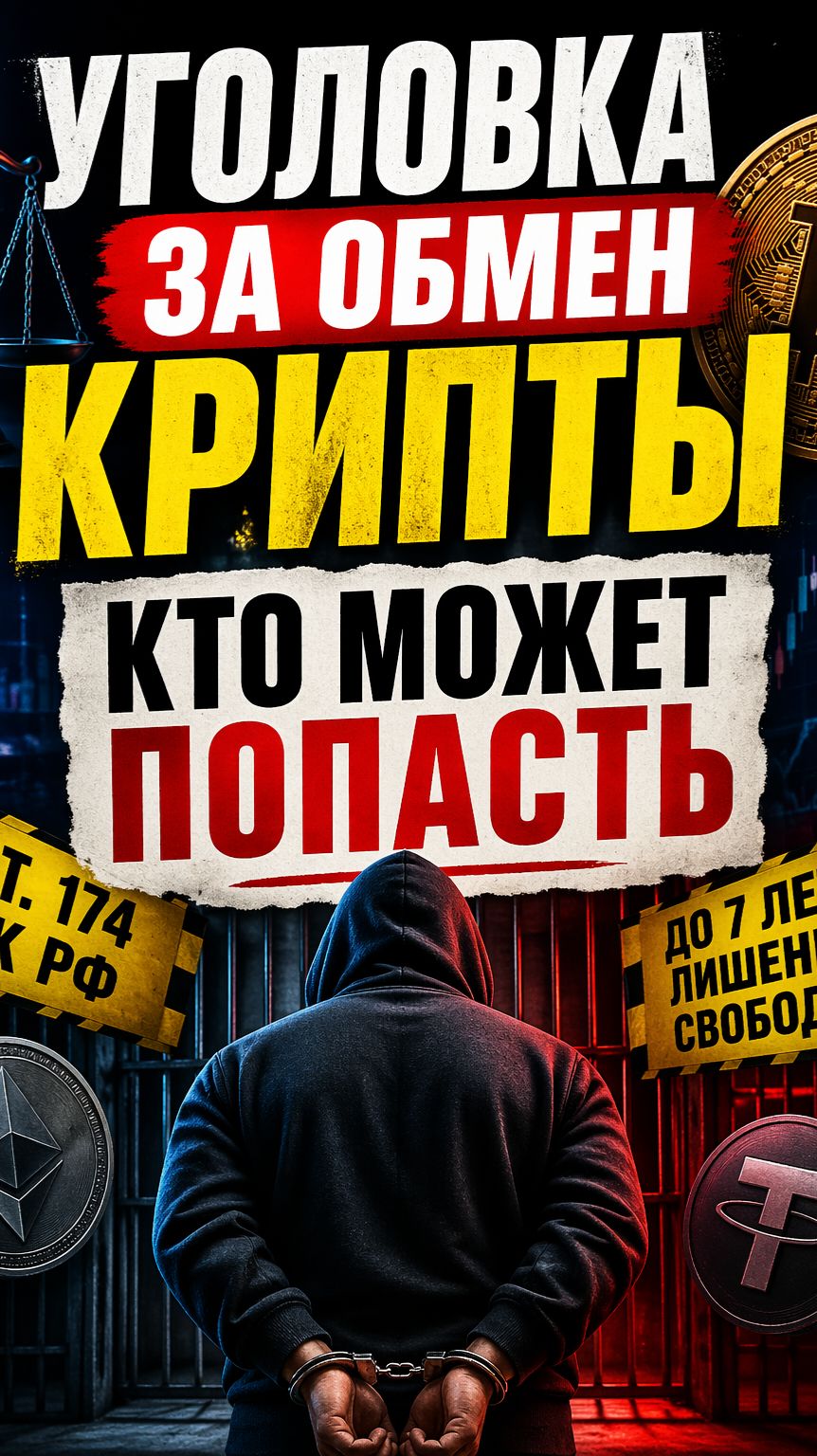 Уголовка за обмен крипты КТО МОЖЕТ ПОПАСТЬ