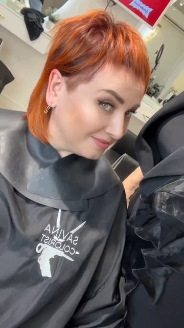 Стрижка Маллет с ультракороткой челкой🔥