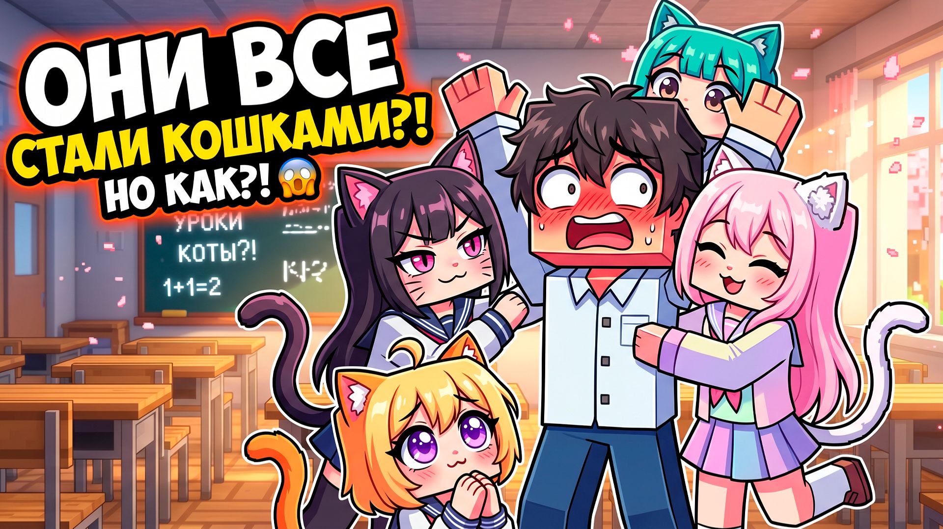 😱 Все ДЕВУШКИ стали КОШКАМИ! (Майнкрафт Фильм)