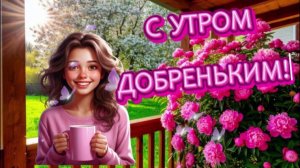 С Добрым Чудесным Утром!  Красивая открытка с пожеланиями Доброго Весеннего  Утра!