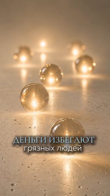 Деньги избегают грязных людей