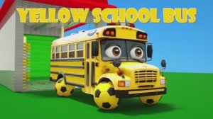 Колеса на автобусе пальчиковые семейные футбольные мячи вместо колес изучение цветов Детские стишки