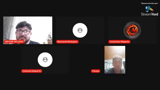 1° live com o grupo de membros do canal