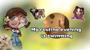 Avatar world My evening routine is swimming🫰🏽🤍