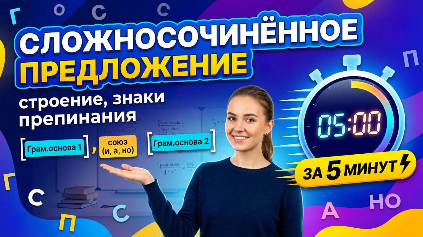 Сложносочинённое предложение: строение, знаки препинания