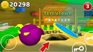 Фиолетовая сущность под порталом Super Bear Adventure/Прохождение игры Супер Мишка