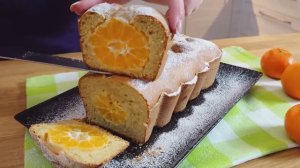 Мандариновый кекс с целыми дольками внутри - Яркий, сочный и безумно ароматный! 🍊🧡