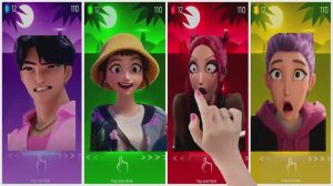 K-Pop Охотники на демонов: Ритм-драйв под Soda Pop! 🎧🔥 Эстетичный Tiles Hop