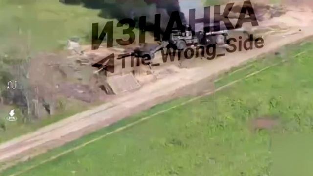 Уничтожение буксируемой гаубицы ВСУ Д-20 вместе с тягачом в Херсонской обл.