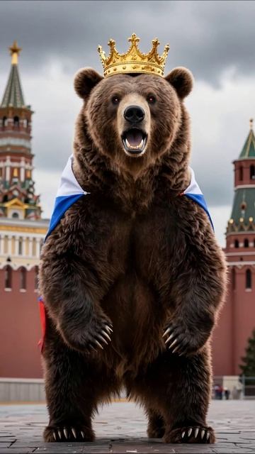 Корона страха: когда величие становится угрозой #медведь #Россия #пессимизм