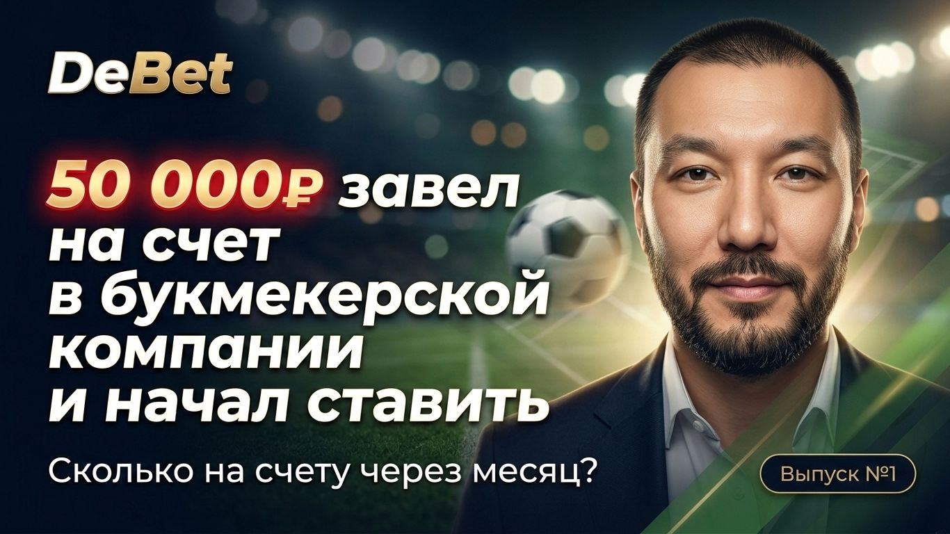 50000р завел на счет в букмекерской компании и начал ставить. Что стало через месяц?