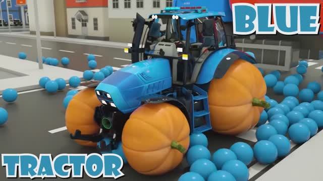 Учим цвета с помощью микроволнового грузовика - Микроволновый грузовик собирает автомобили в городе