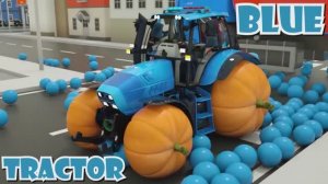 Учим цвета с помощью микроволнового грузовика - Микроволновый грузовик собирает автомобили в городе