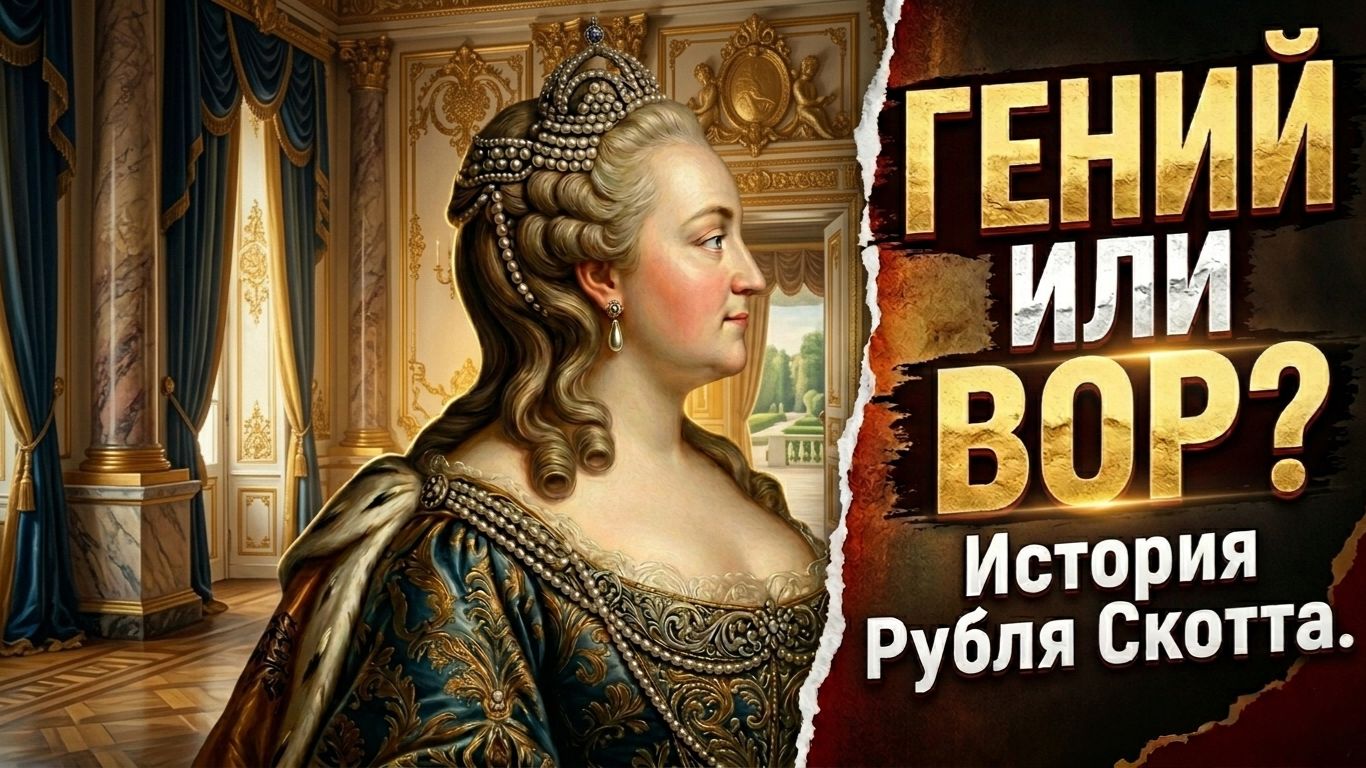 Рубль Скотта 1754: Тайны рельефа редкий орел Дасье и обман императрицы  Грейдинг NRG