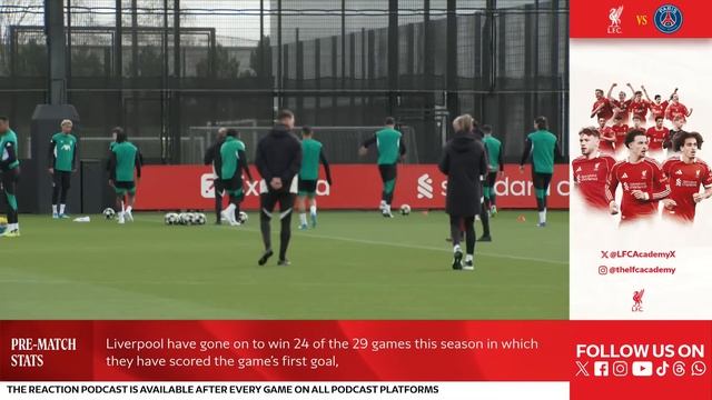 LIVE Champions League Training: Liverpool vs PSG
