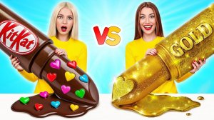 Челлендж. Шоколадная Еда vs Настоящая еда # Смешные Рецепты с Едой от Candy DO