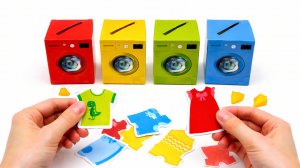 Сортируем одежду по цветам | Учим цвета | Развивающее видео для детей