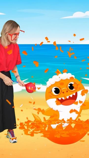 Яйцо сюрприз и Акулёнок - весёлая детская песенка 🎵