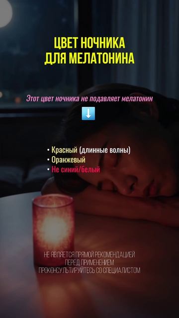 Цвет ночника для мелатонина #сон #бессонница #недосып #мелатонин #нутрициологонлайн #нутрициолог #би