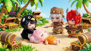 Пингвин Гугу Гага находит остров сокровищ и превращает врагов в друзей