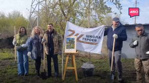 Уборка территории, где появится сквер Памяти в Самаре