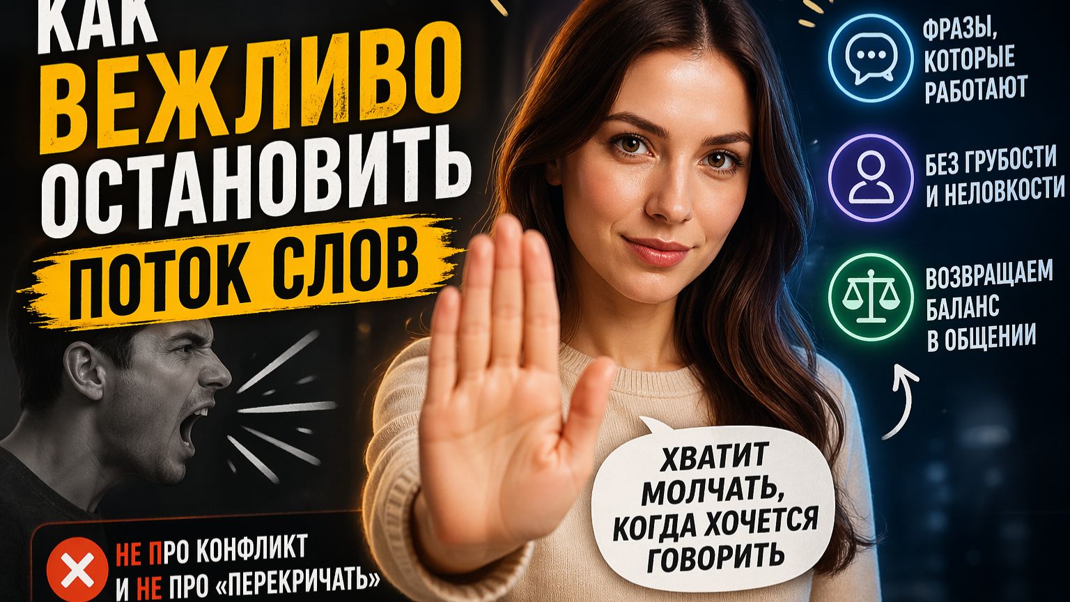 Ты молчишь а он говорит Как перехватить разговор и не обидеть