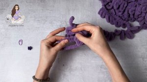 Кольцо амигуруми из Alize Puffy. Столбики без накида