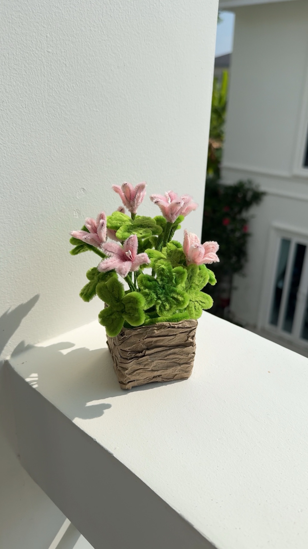 Своими руками клевер 🍀 из пушистой проволоки ☘️