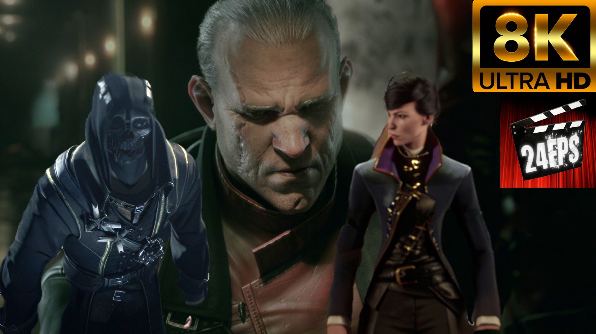 Dishonored 1,2 (2012 - 2017) - Все Трейлеры (″Special″ Улучшенное качества до 8K)