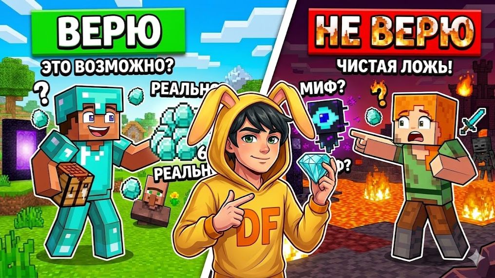 ВЕРЮ - НЕ ВЕРЮ В МАЙНКРАФТ