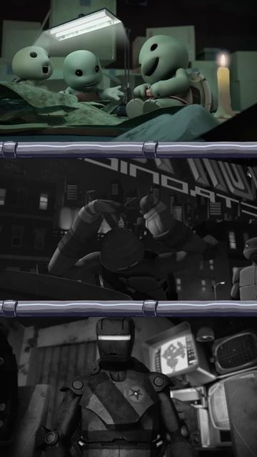 Черепашки-ниндзя: маленькие, подростки и взрослые! | #shorts