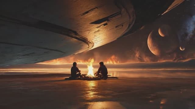 A Campfire on Another Planet ｜ Cinematic Space Ambient