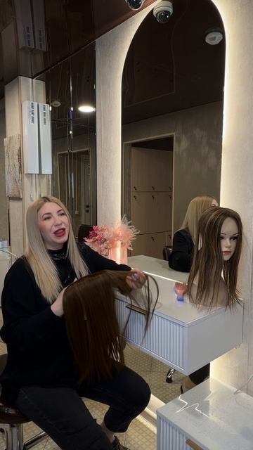 Накладка из натуральных волос