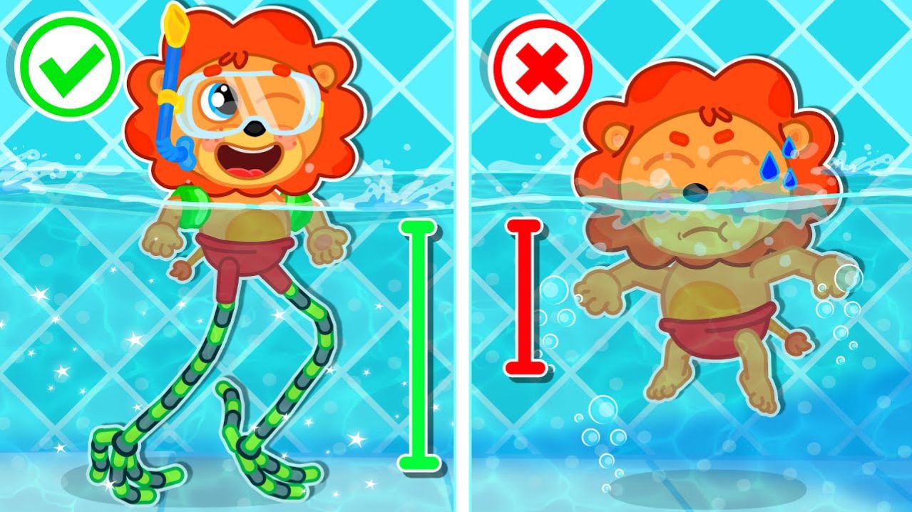 Маша и Леопольд. В бассейн на ходулях - Серии для всей семьи