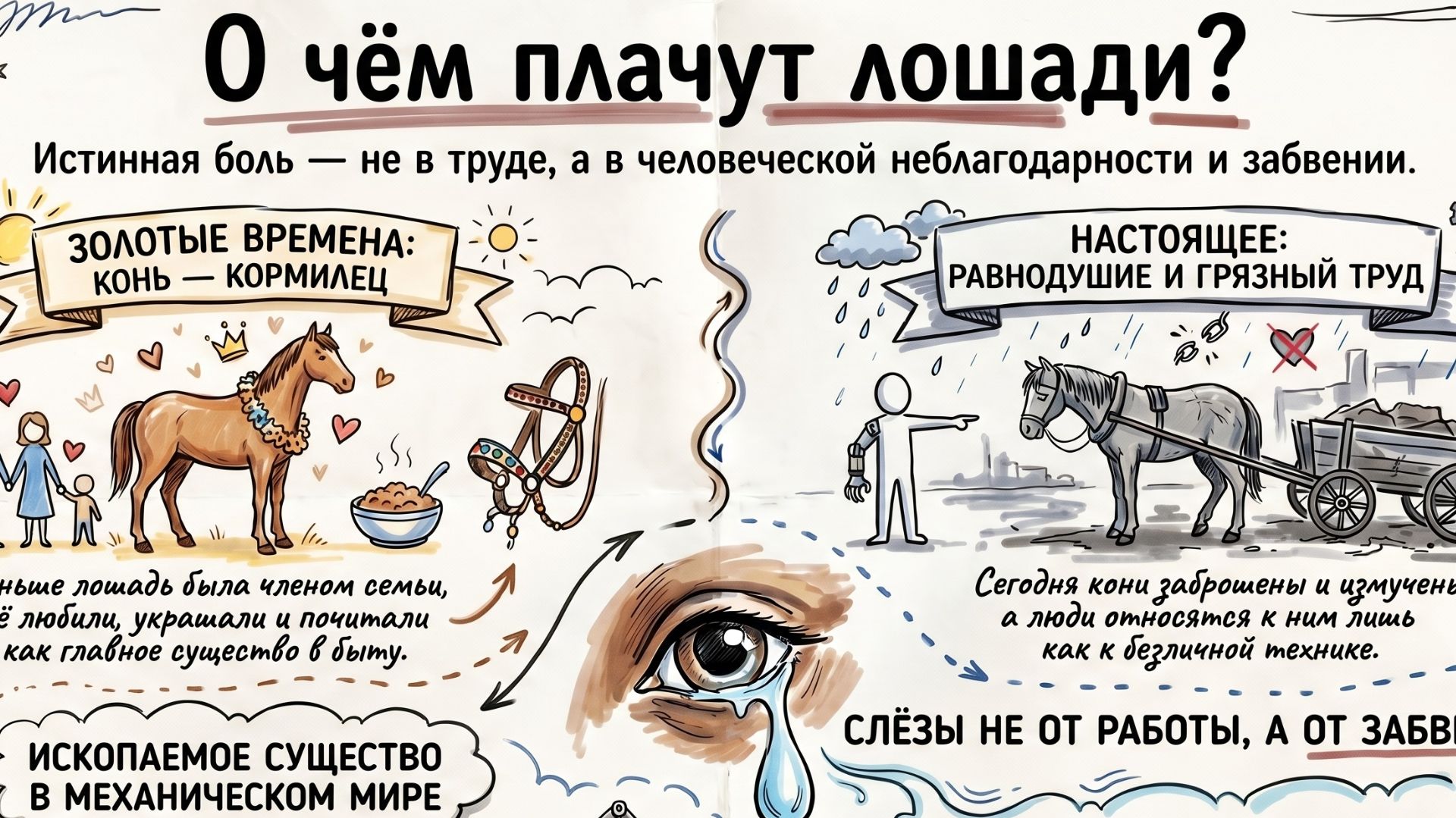 О чём плачут лошади краткое содержание