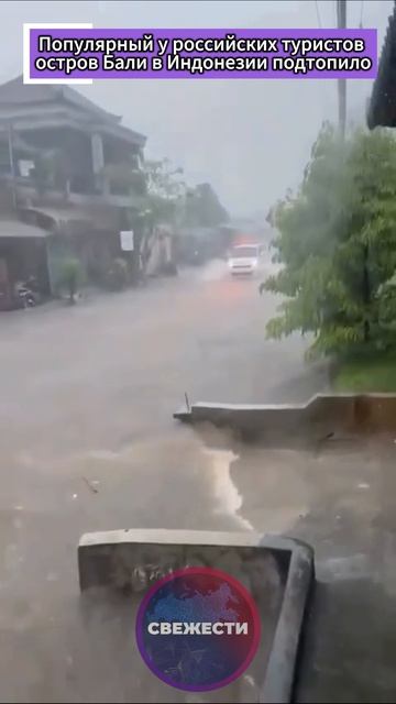 Популярный у российских туристов остров Бали в Индонезии подтопило