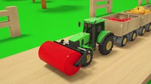 Веселый трактор! собирай фрукты и пой песни — детские стишки и песенки