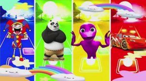 Помни против Маккуина и Кунг-фу Панды! 🤡🏎️ Эпичный баттл в Tiles Hop под музыку Alien Dance