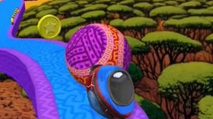 Going Balls Проверьте свои навыки в захватывающем приключении управляя шаром.  Присоединяйтесь к вес