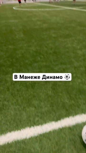 Играю в футбол в манеже ФК Динамо