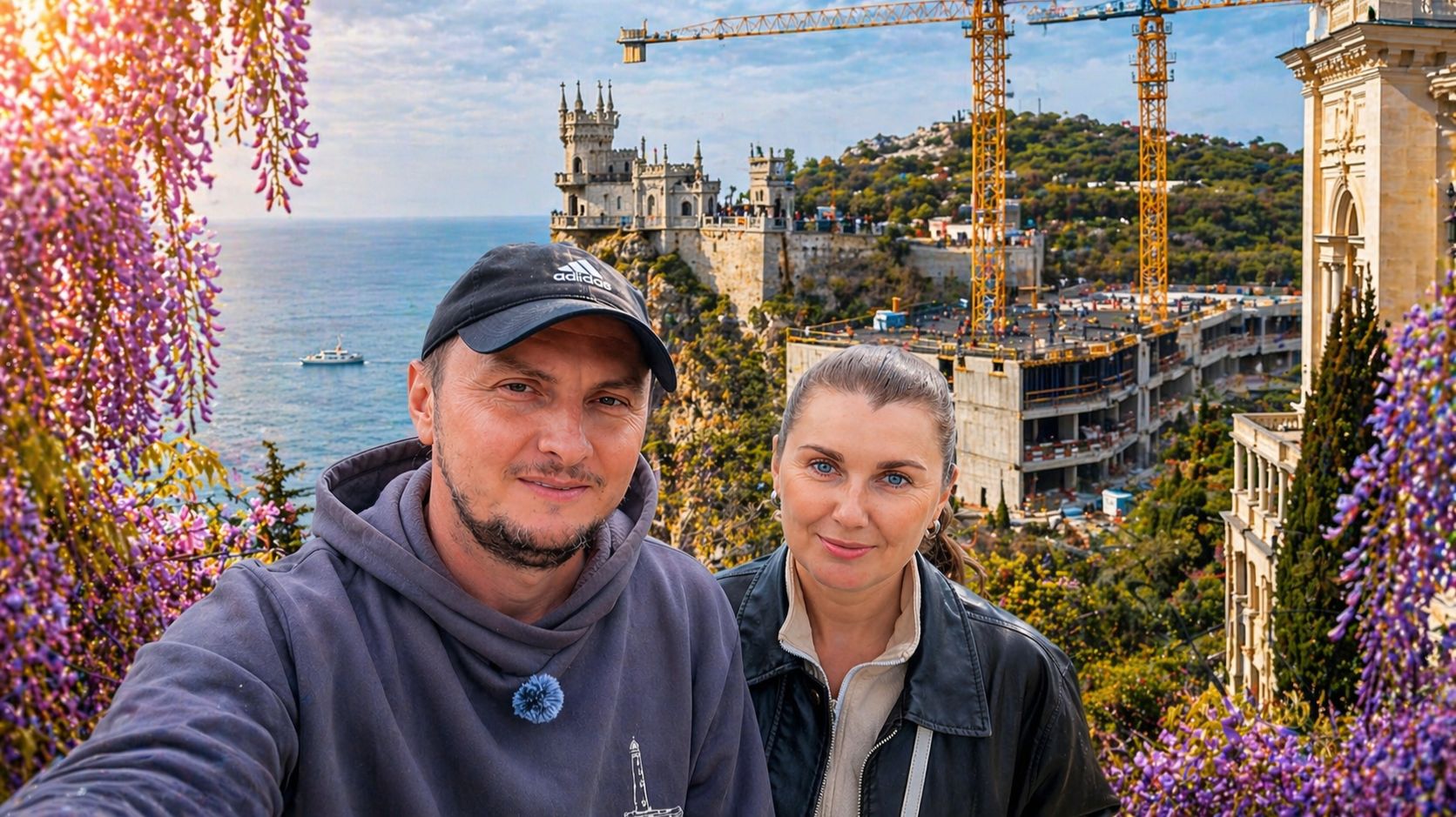 ЯЛТА сегодня! Что ждет Ласточкино гнездо и Ливадию: главные изменения! Глициния в Симеизе. Крым 2026