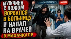 СРОЧНО! Мужчина с ножом ворвался в больницу и напал на врачей в Махачкале