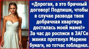 ИСТОРИИ ИЗ ЖИЗНИ|Чтобы твоя квартира досталась моей маме.|РЕАЛЬНЫЕ ИСТОРИИ|ЖИЗНЕННЫЕ ИСТОРИИ