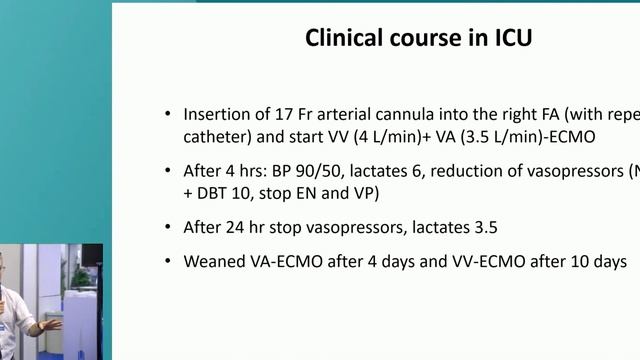ECMO support for septic shock