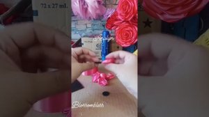 Цветы из атласных лент🌺